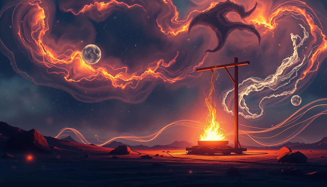 Träumen von einer Freiluftschmiede symbolisiert kreative Freiheit und Wandel.