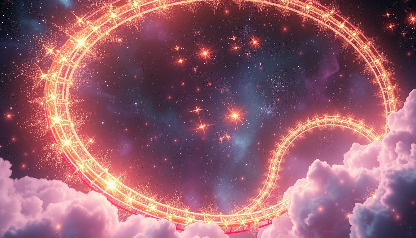Träume von Achterbahnen symbolisieren emotionale Höhen und Tiefen.