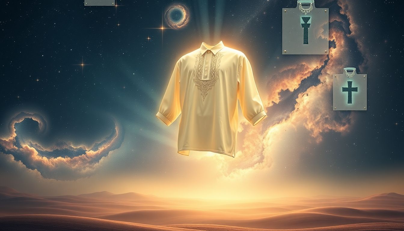 Im Freien Chorhemd tragen symbolisiert Freiheit und Selbstausdruck.