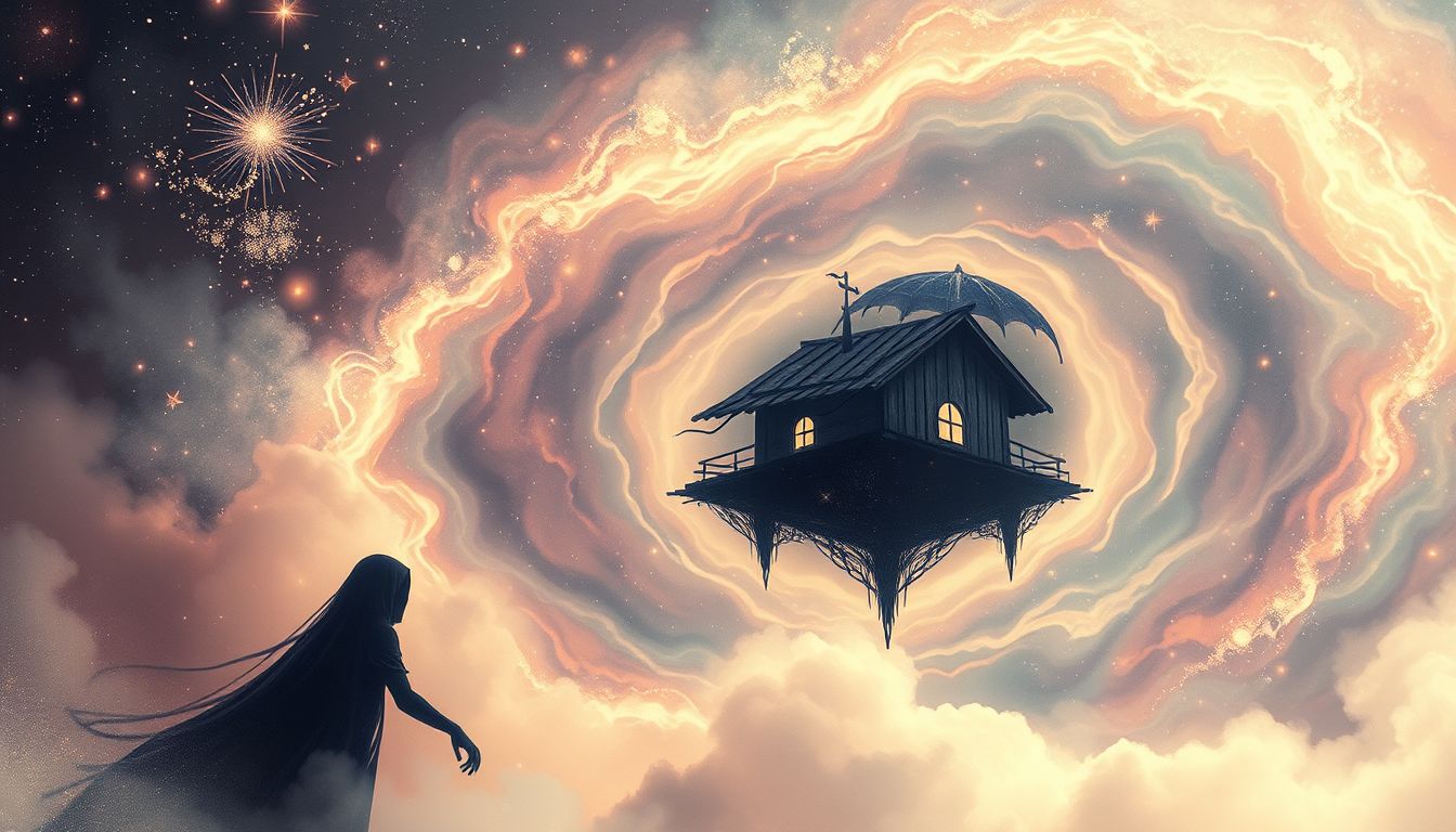 Ein Miesepeter in der Hütte symbolisiert innere Einsamkeit und Zweifel.