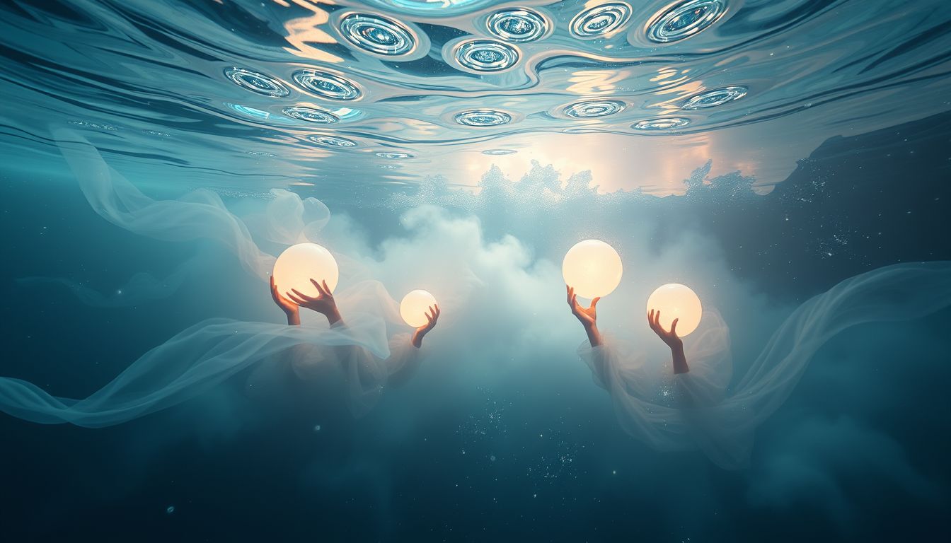 Träumen vom Unterwasserfotografieren symbolisiert tiefes Eintauchen ins Unbewusste.