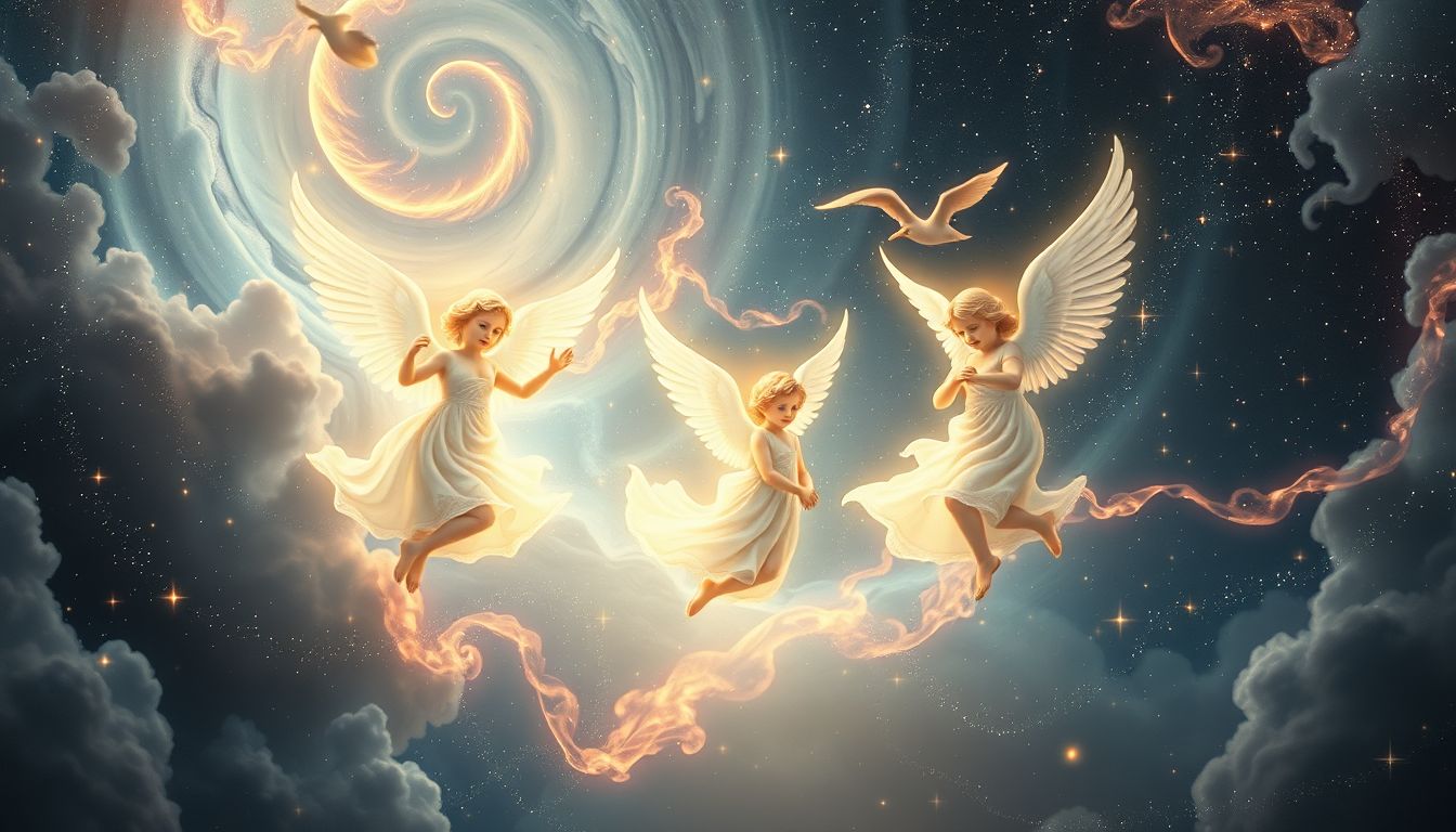 Traum 23: Cherubim tanzen symbolisiert spirituelle Erneuerung und Freude.