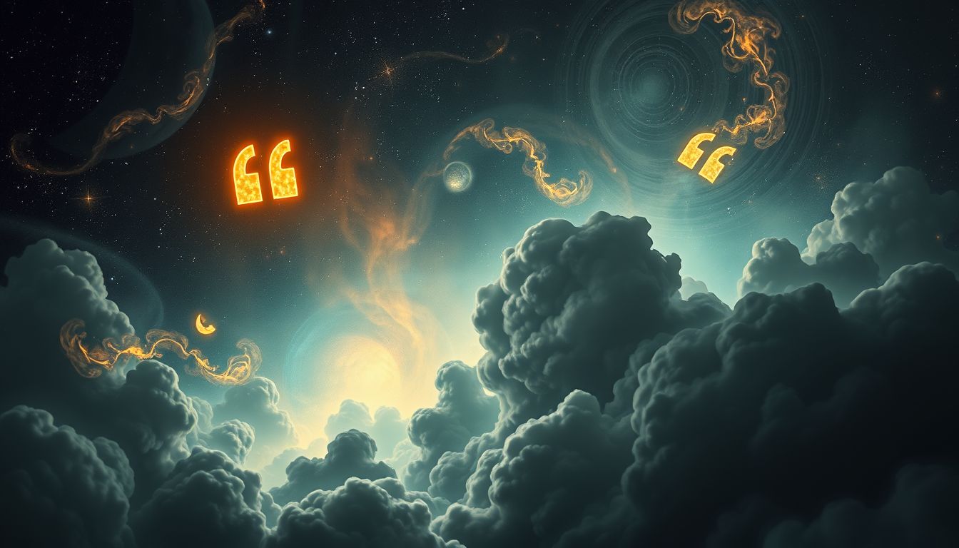 Ein bedrohliches Zitat im Traum kann Warnung symbolisieren.