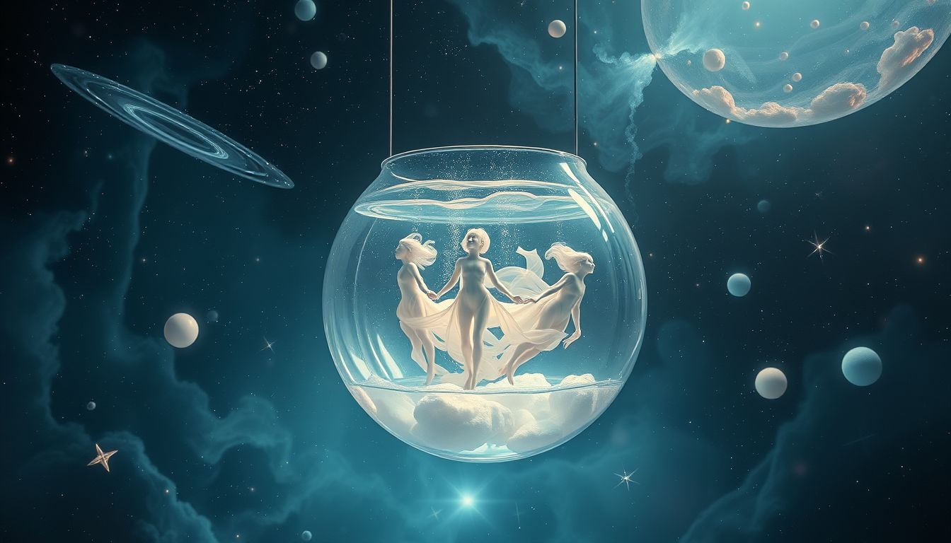 Im Aquarium gefangen symbolisiert Angst vor eingeschränkter Freiheit.