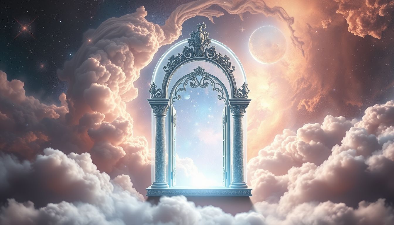Ein Schaufenster als Tor symbolisiert neue Lebenschancen und Durchbrüche.