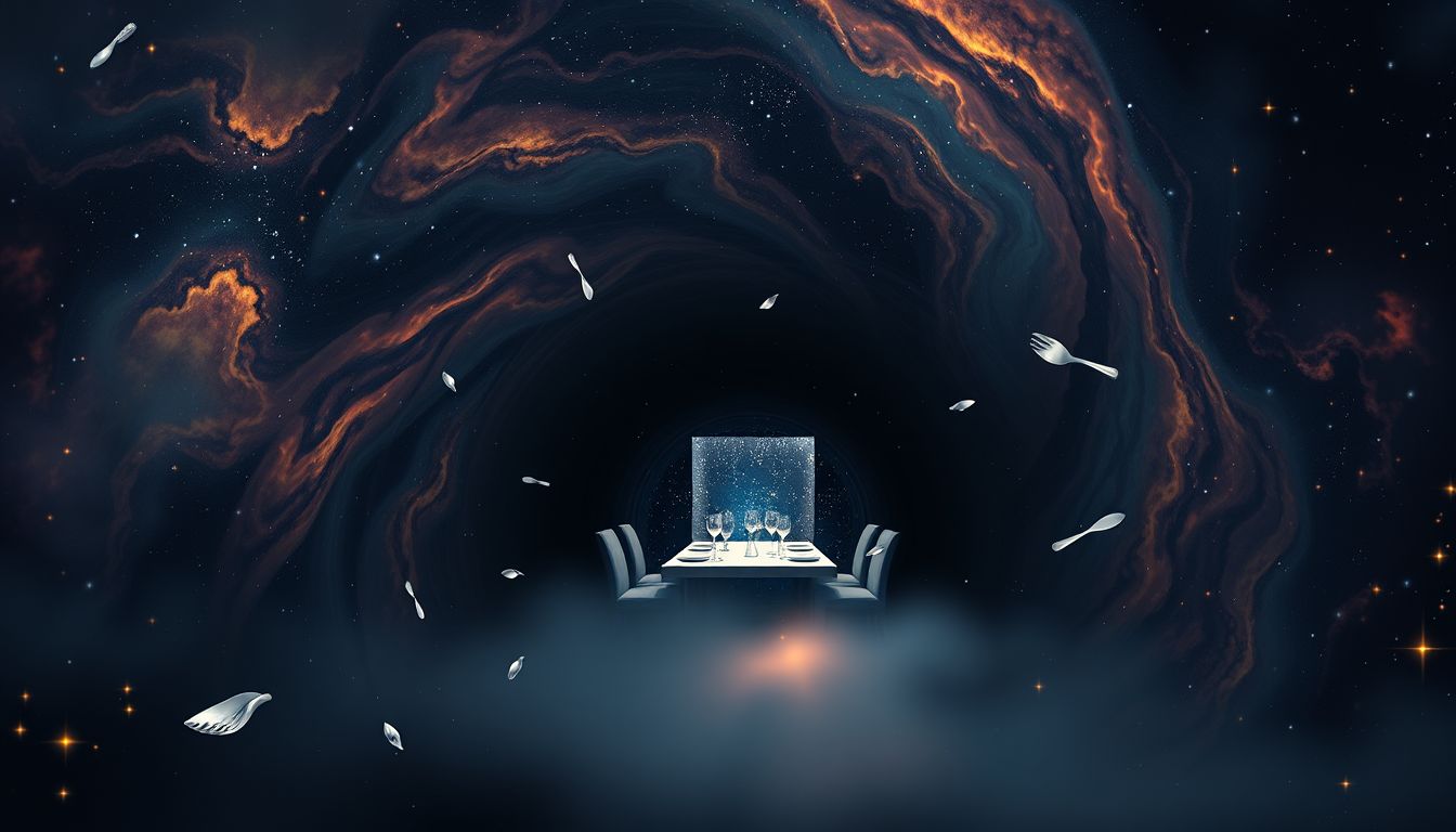 Ein Speisewagen im Tunnel symbolisiert verborgene emotionale Bedürfnisse.