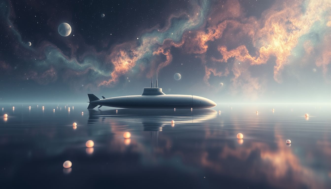 Ein Unterseeboot im See symbolisiert tief verborgene Emotionen.