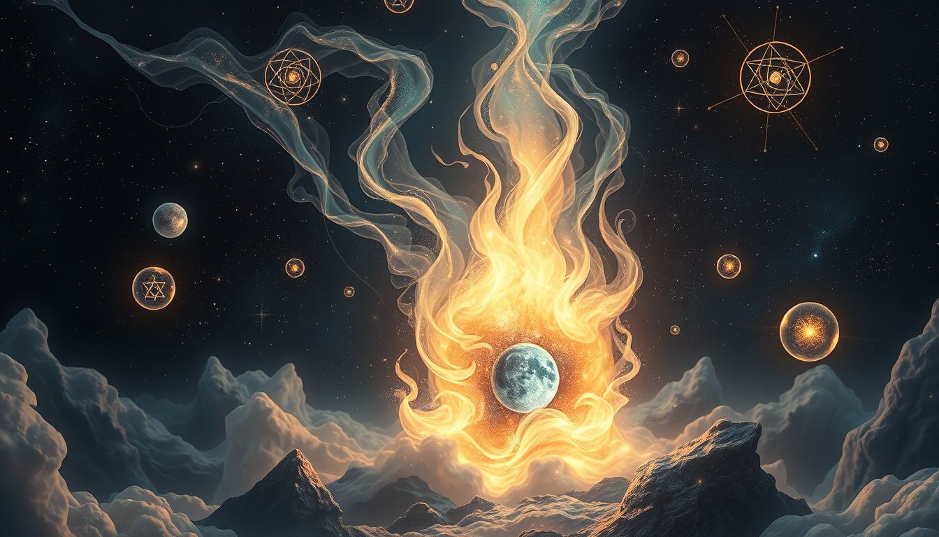 Ein brennendes Apotheke symbolisiert oft innere Konflikte und Wandel.