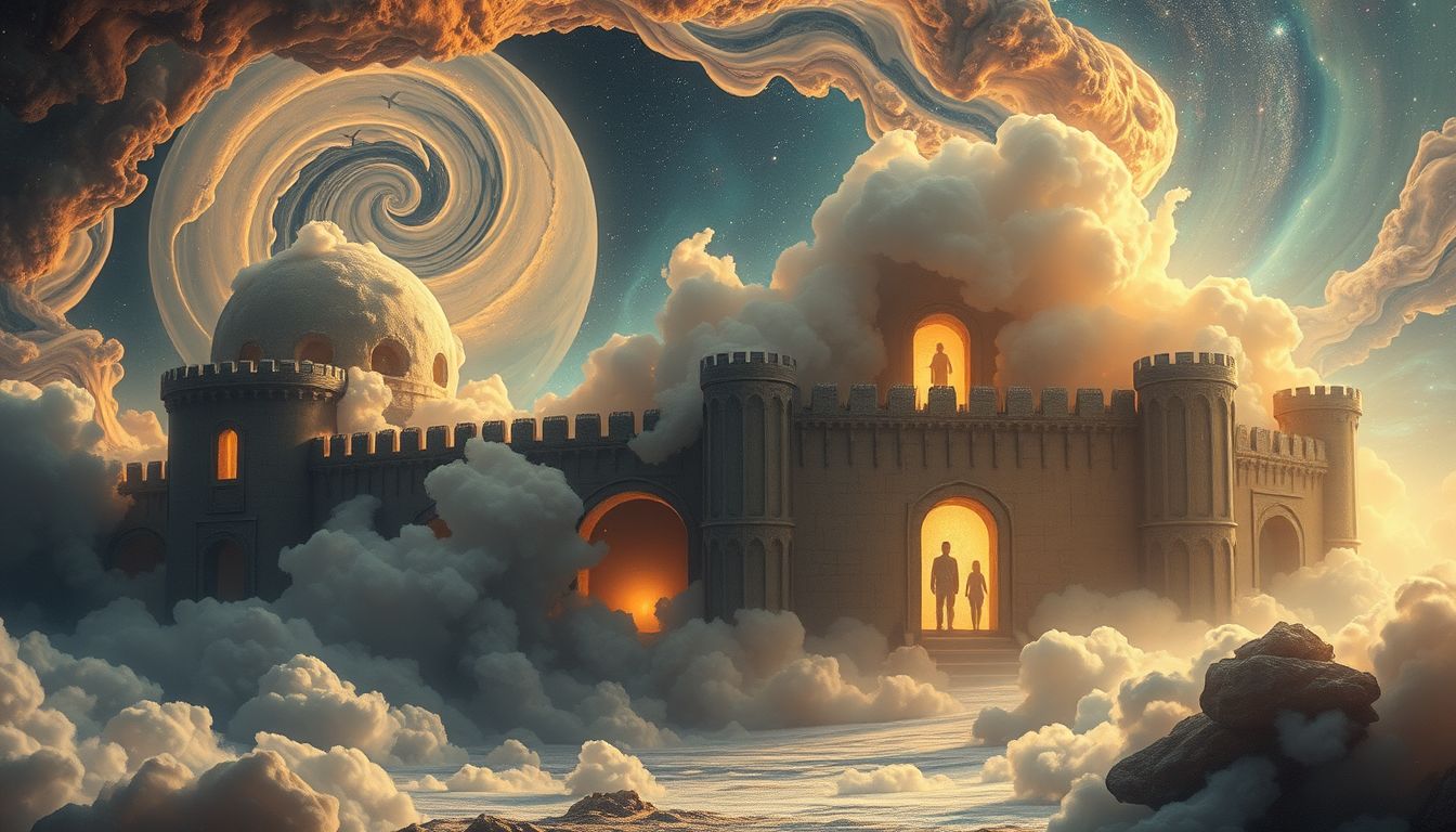 Das Verstecken in einer Kaserne symbolisiert Schutz vor Konflikten.