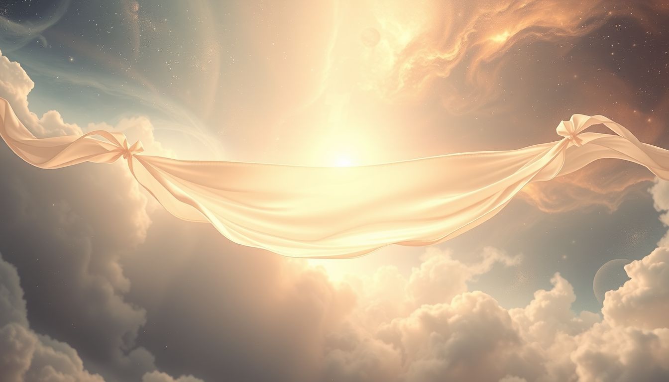 Ein Banner im Traum symbolisiert oft Hoffnung auf Frieden.