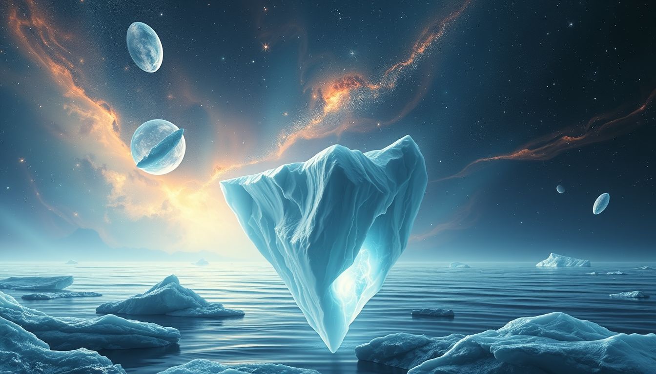 Ein Eisberg im Traum symbolisiert verborgene Ängste und Emotionen.