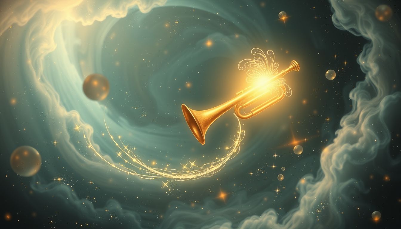 Die Trompete symbolisiert im Traum oft Neubeginn und Transformation.