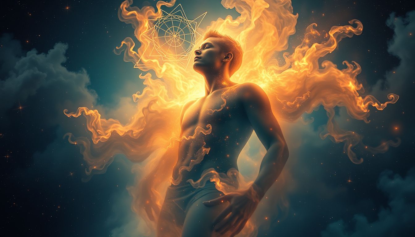 Der brennende Mann symbolisiert oft unterdrückte, schmerzhafte Erinnerungen.
