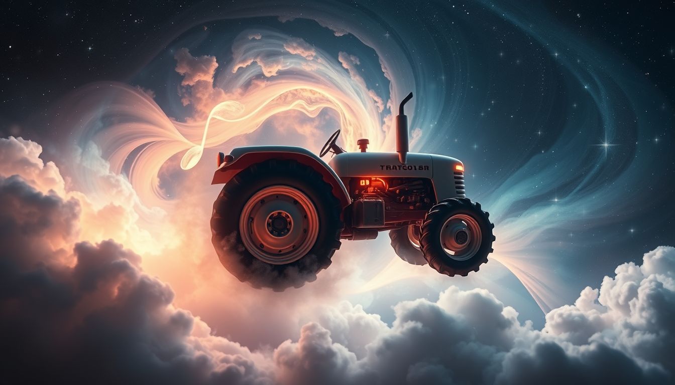 Ein sprechender Traktor symbolisiert innere Weisheit und Führungskraft.