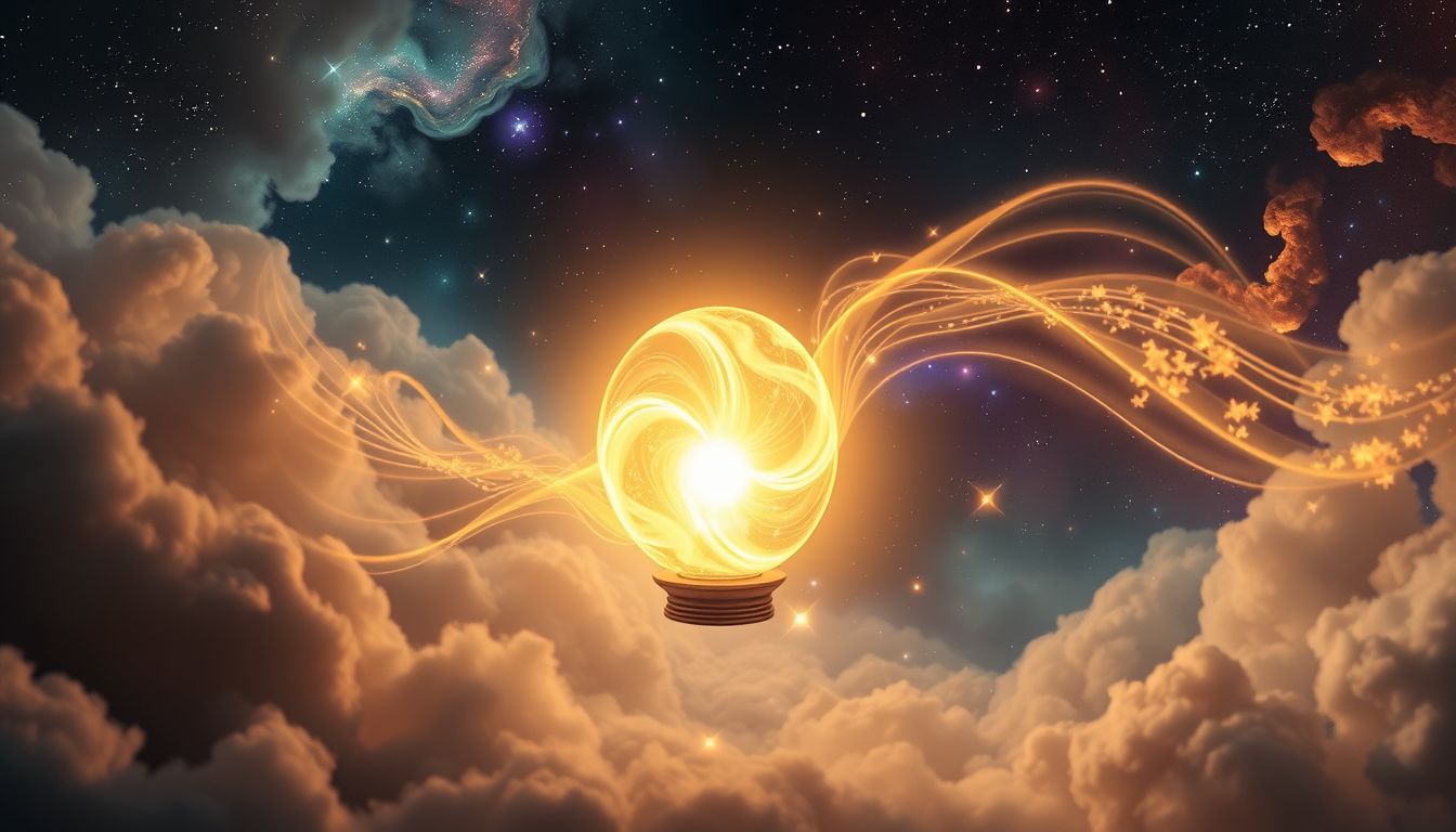 Eine musizierende Lampe symbolisiert kreative Inspiration und Lebensfreude.