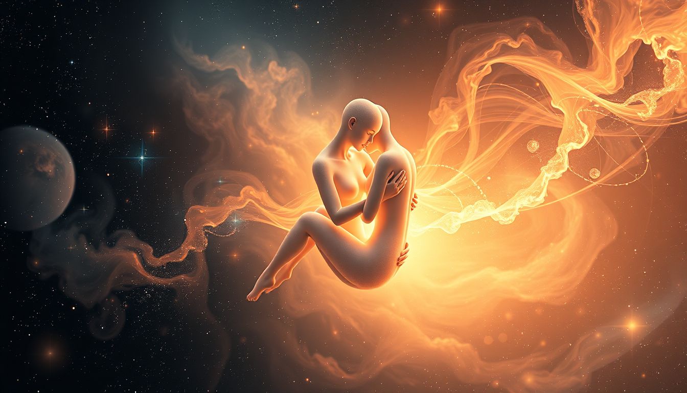 Den Partner im Arm halten symbolisiert emotionale Geborgenheit und Vertrauen.