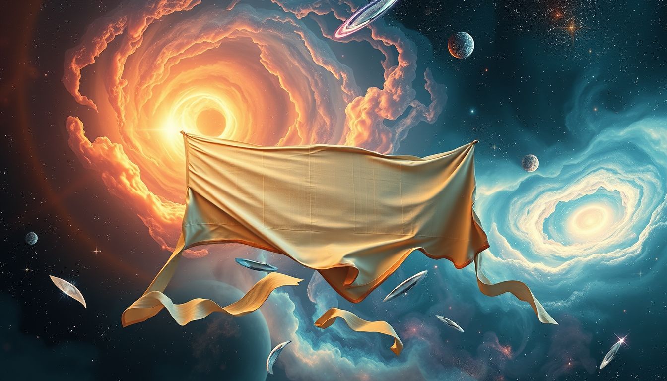 Ein zerrissenes Banner symbolisiert oft innere Konflikte und Unsicherheit.