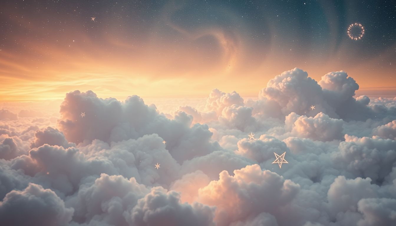 Ein Zitat am Himmel symbolisiert oft inspirierende Führung im Leben.