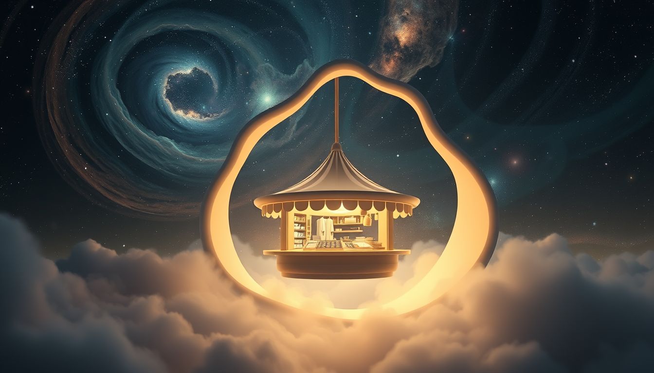 Eine Imbissbude zu Hause symbolisiert Kreativität und Selbstständigkeit im Traum.