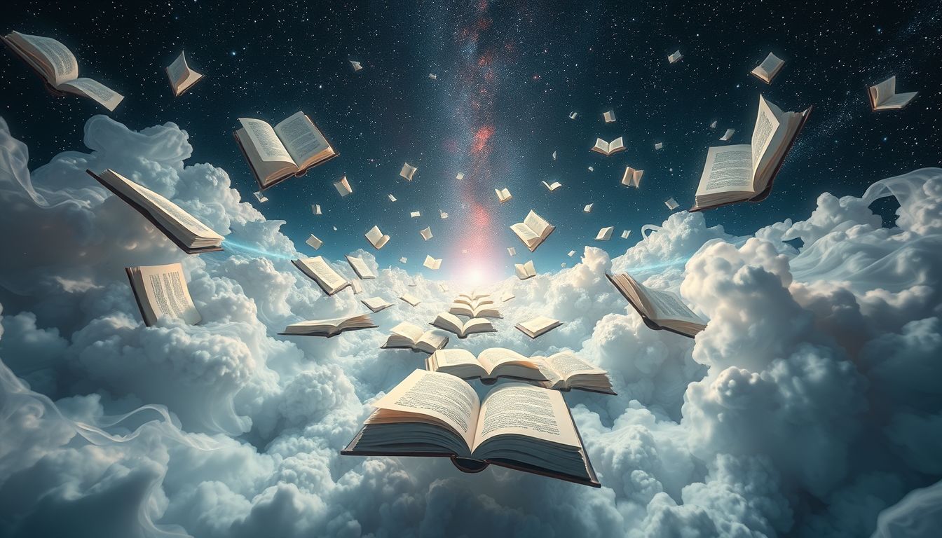 Sich in einer Buchhandlung verlieren symbolisiert unerforschte Lebensmöglichkeiten.