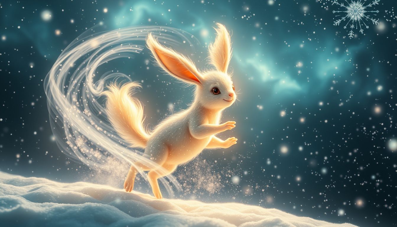 Im Traum symbolisiert ein Langohr im Schnee Unschuld und Neubeginn.