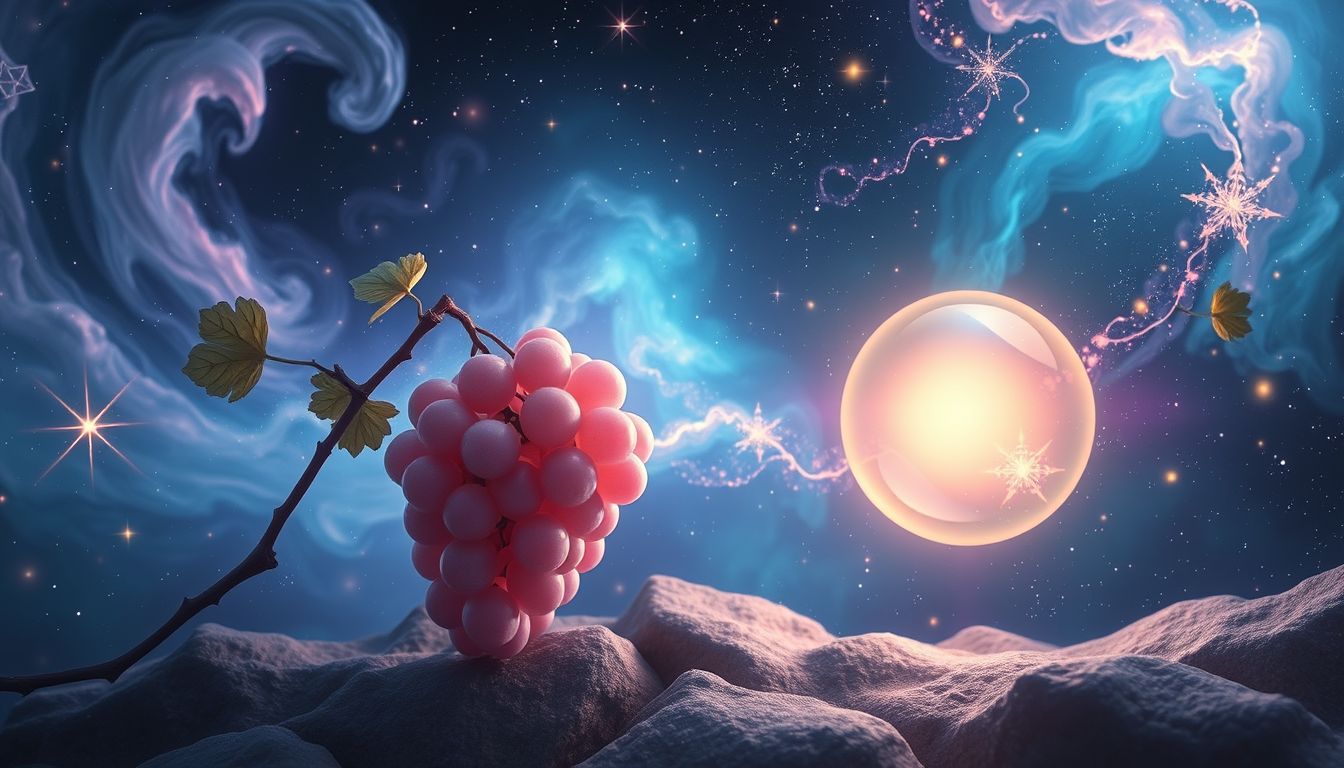 Traum 31 symbolisiert innere Klarheit durch Muskatellerwein-Genuss.