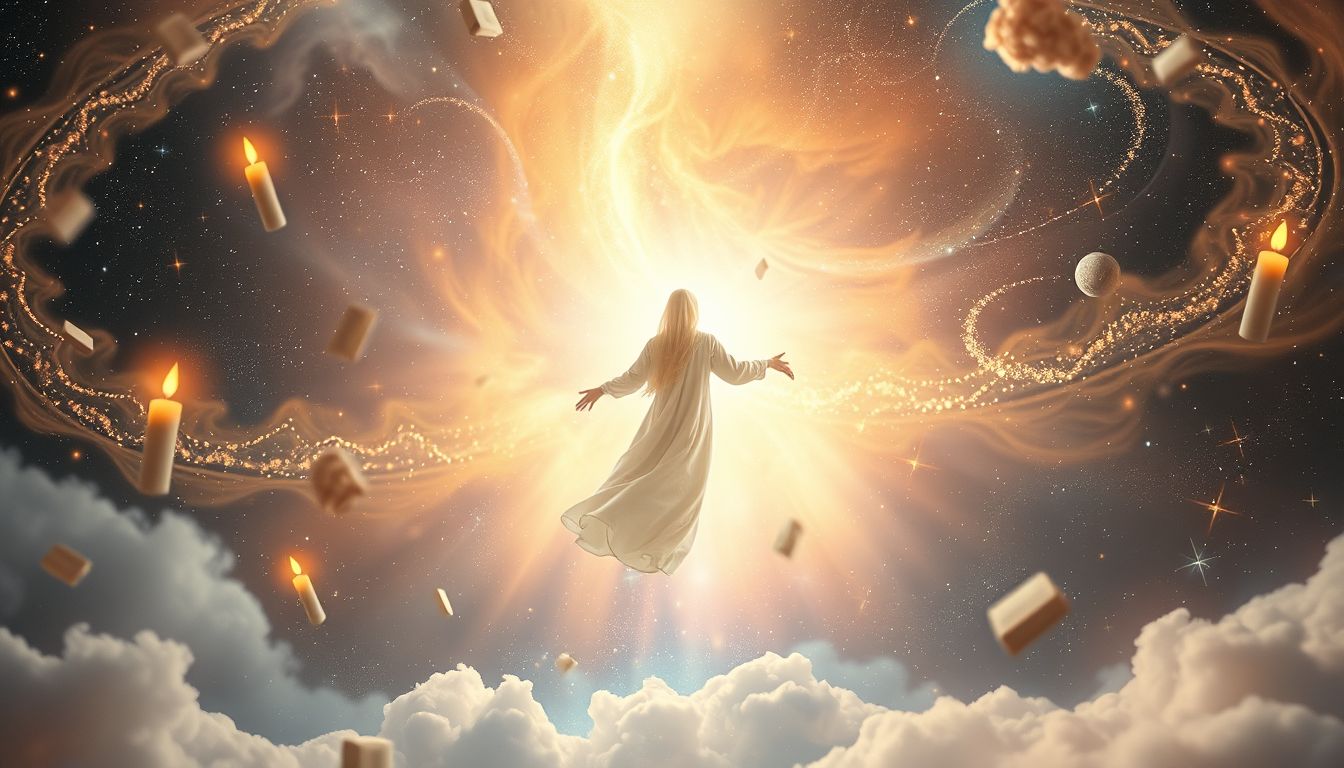 Ein Kaplan, der geht, symbolisiert oft spirituellen Wandel und Loslösung.