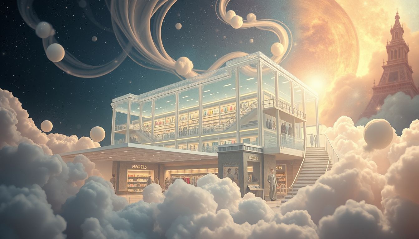 Das Kindheits-Kaufhaus symbolisiert verlorene Unbeschwertheit und Nostalgie.