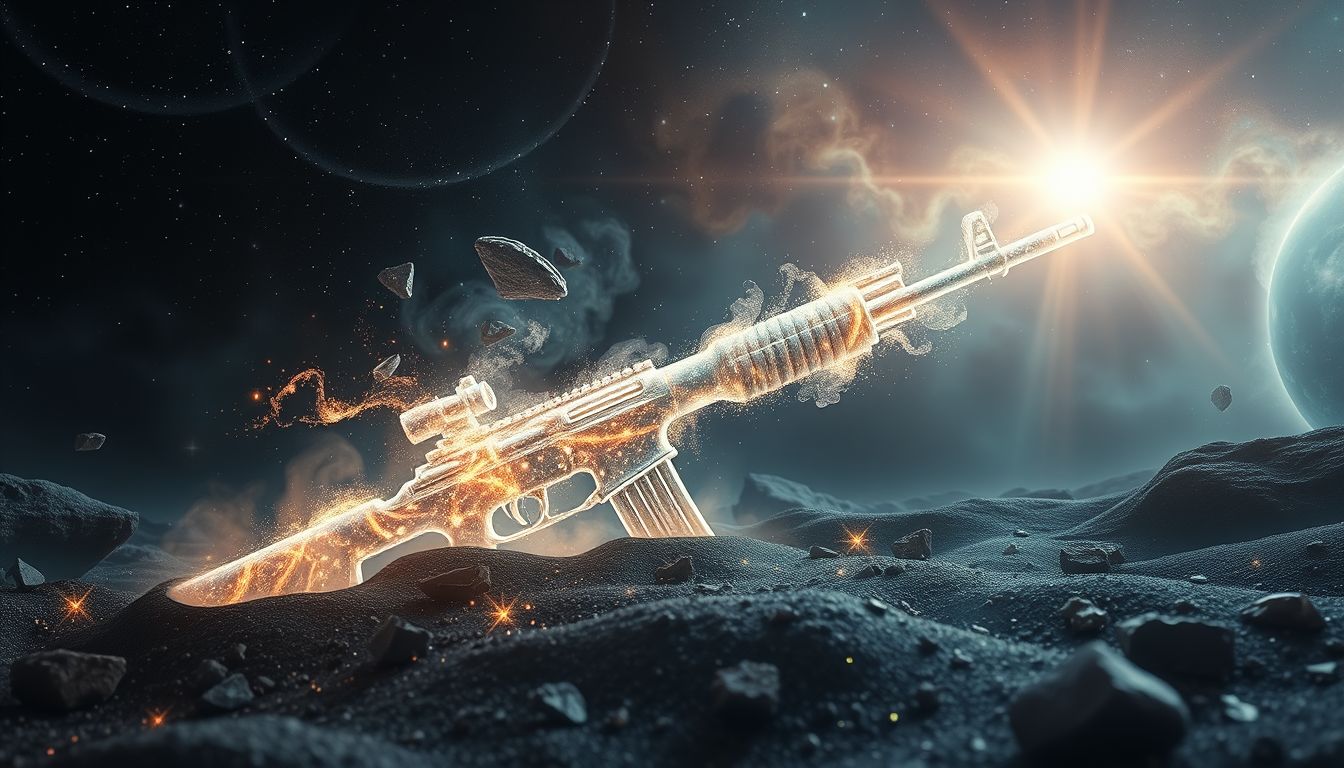 Ein vergrabenes Jagdgewehr symbolisiert unterdrückte Aggressionen im Traum.