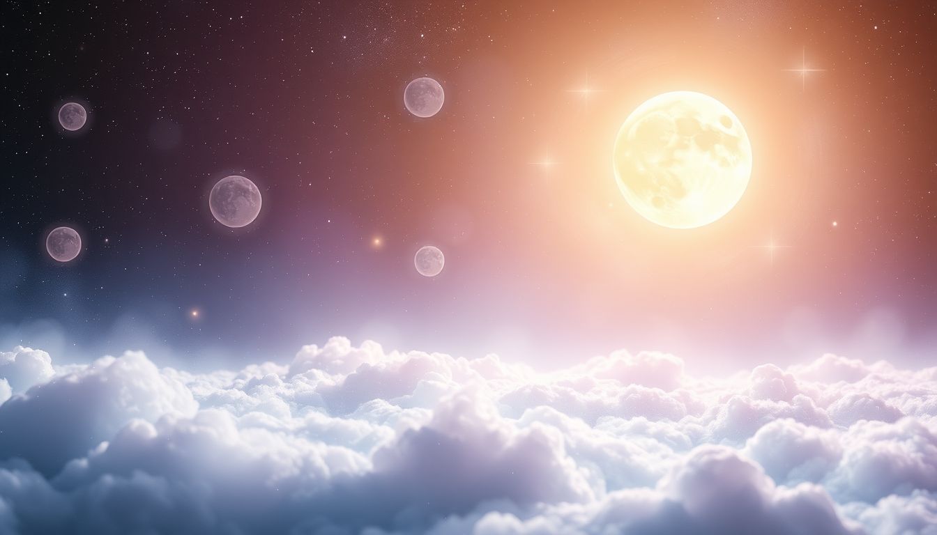 Ein klarer Vollmond symbolisiert oft innere Klarheit und Erleuchtung.