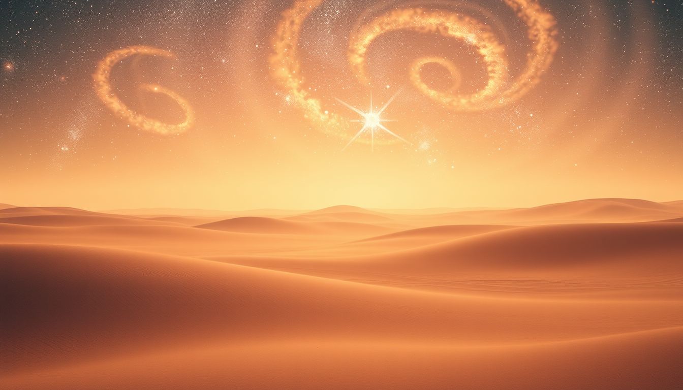 Eine staubige Ebene symbolisiert oft innere Trockenheit und Leere.