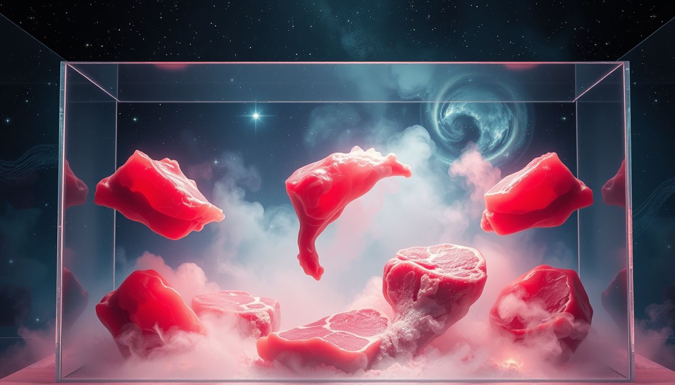 Frisches rotes Fleisch im Traum symbolisiert Lebensenergie und Vitalität.