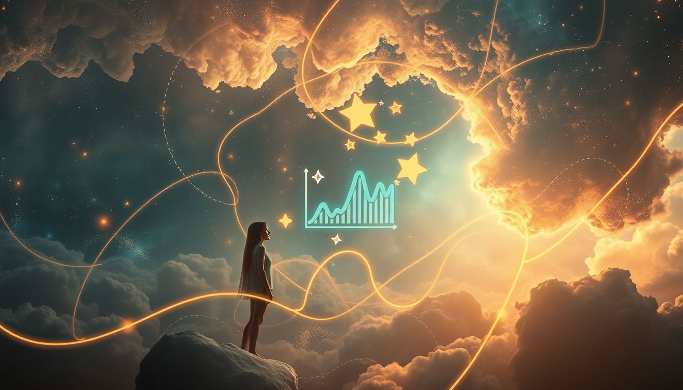 Ein Börsenexperte im Traum symbolisiert finanzielle Klarheit und Strategie.