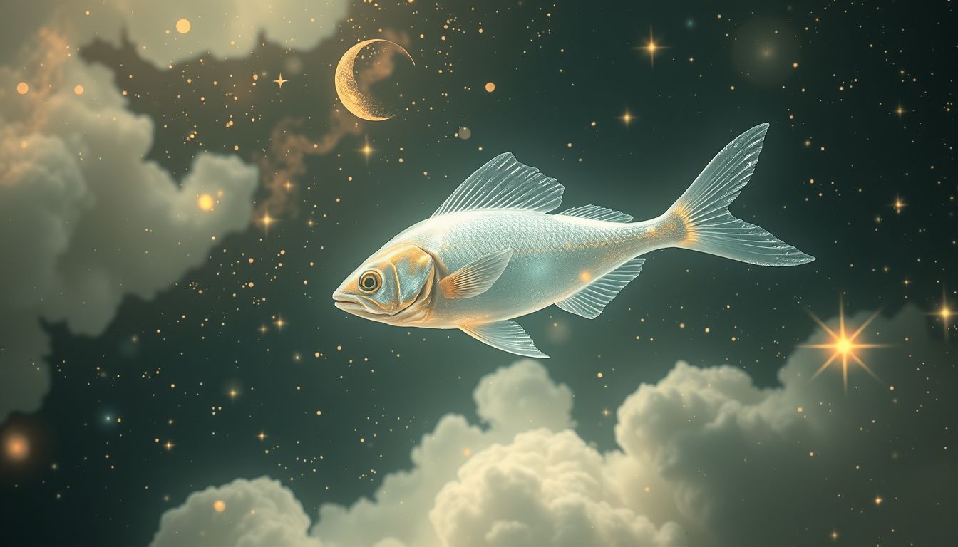 Ein toter fliegender Fisch symbolisiert verlorene Freiheit und Chancen.