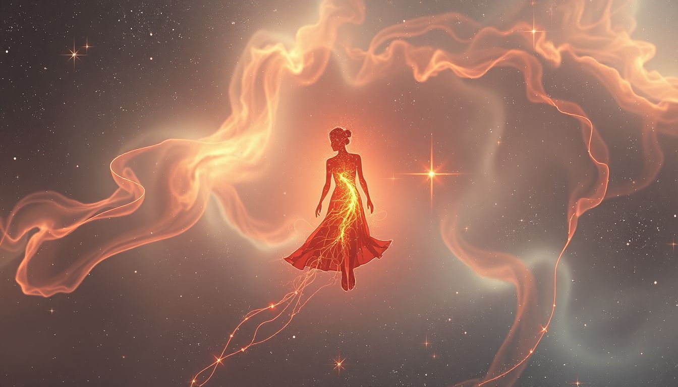 Eine Brandmalerei im Traum symbolisiert bleibende Erinnerungen und Identität.