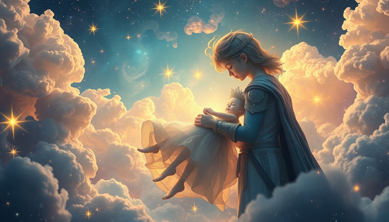 Ein Knappe rettet die Prinzessin symbolisiert mutigen Neuanfang.