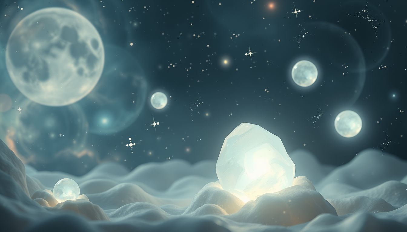 Einen Mondstein verkaufen symbolisiert den Abschied von emotionalen Belastungen.