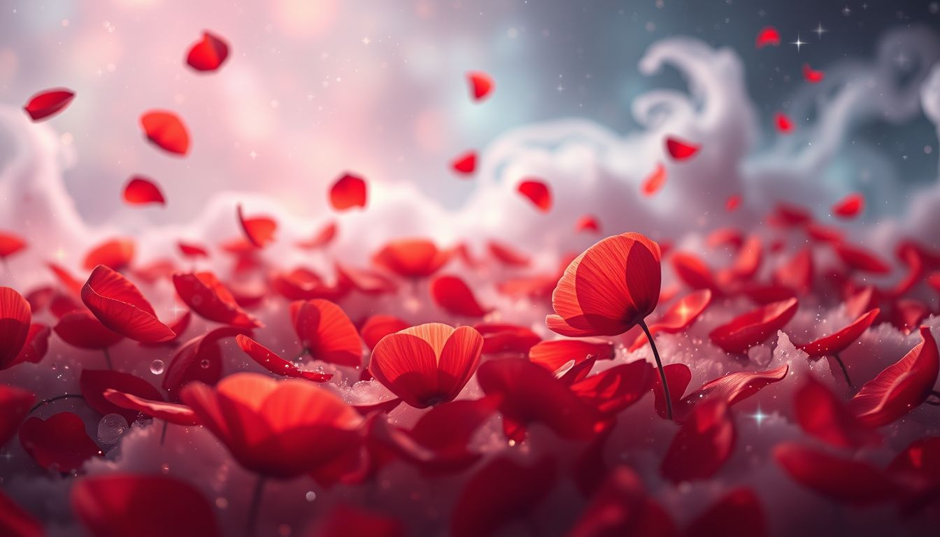 Das Verschenken von Mohnblumen symbolisiert liebevolle Zuneigung und Frieden.
