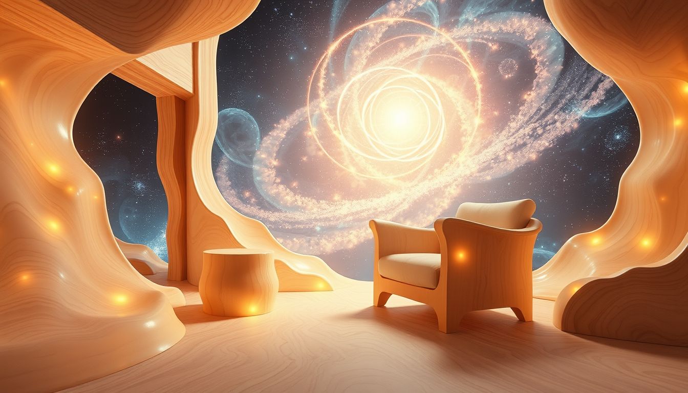 Ein Haus aus Stirnholz symbolisiert stabile und nachhaltige Lebensgrundlagen.