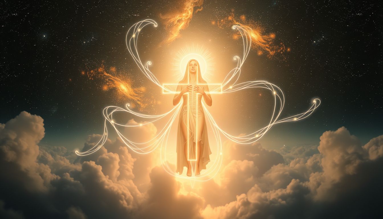 Ein Kreuz zu tragen symbolisiert oft Verantwortung und Belastung im Traum.