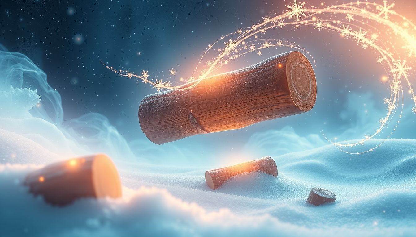 Im Winterholz hacken symbolisiert Ausdauer und innere Stärke.