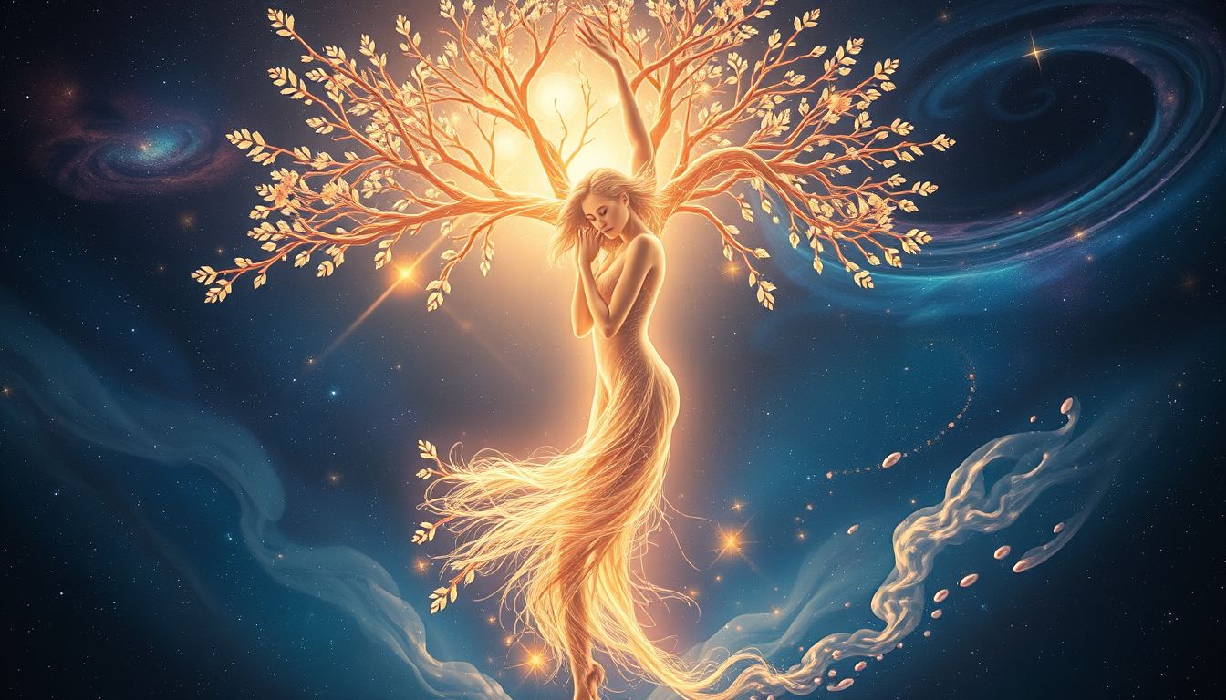 Die Verwandlung in einen Baum symbolisiert tief verwurzelte innere Stärke.