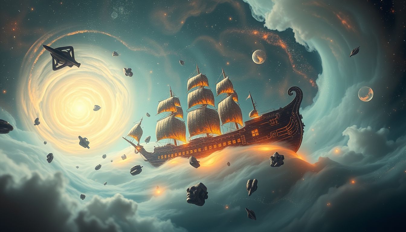 Das Finden von Schiffswrackteilen im Traum symbolisiert verborgene Schätze.