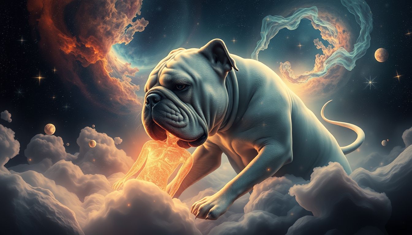 Ein Bulldoggenbiss im Traum symbolisiert unerwartete Konflikte und Warnungen.