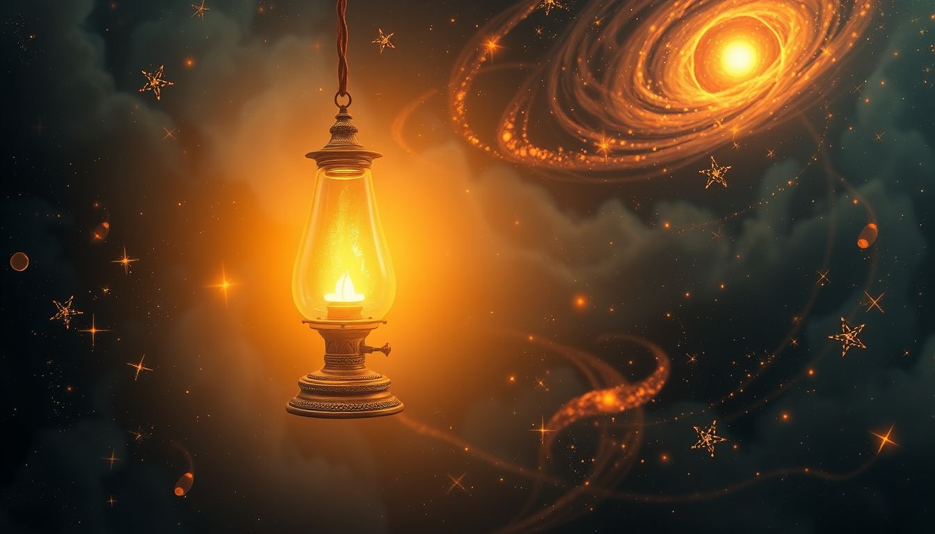 Eine Öllampe im Traum symbolisiert inneres Licht und Weisheit.