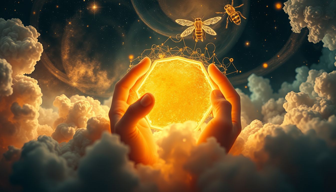 Das Verstecken des Bienenstocks symbolisiert Schutz vor Gefahren.