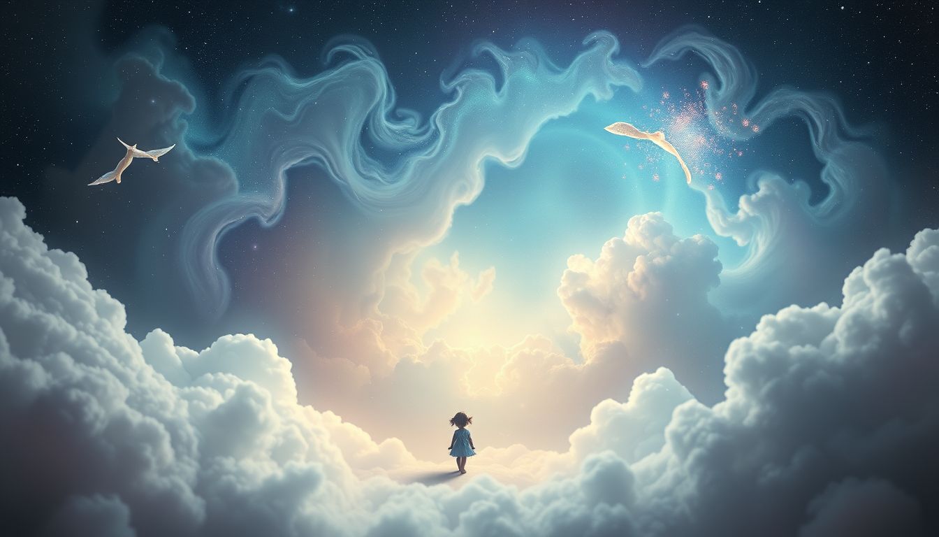 Das Traumbild eines einsamen Waisenkinds symbolisiert unerfüllten Schutzwunsch.