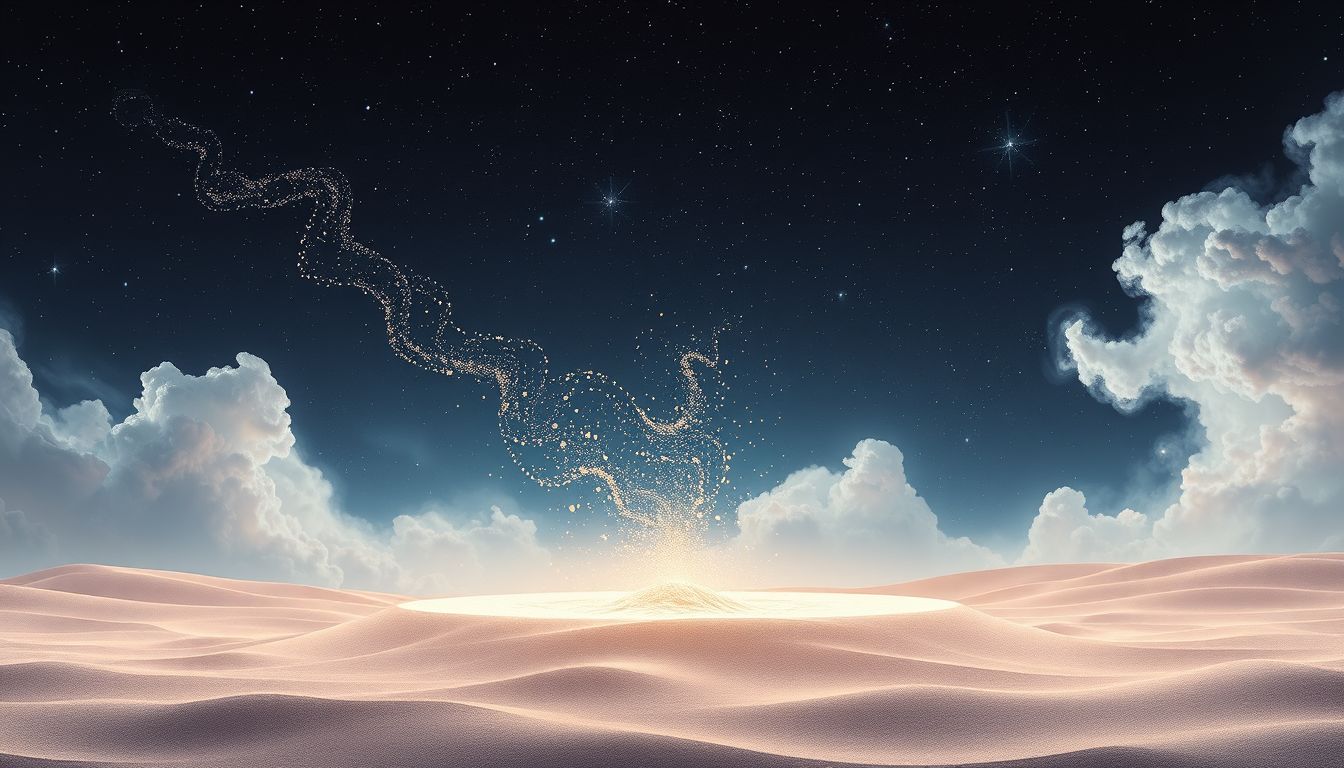 Das Füllen einer Sandgrube symbolisiert Neubeginn und Kontrolle.