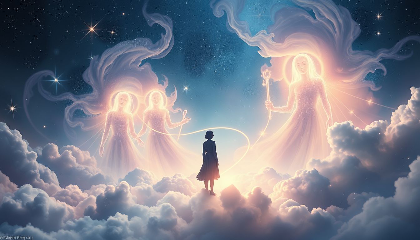 Träume von Verstorbenen symbolisieren Trost und spirituelle Verbindung.