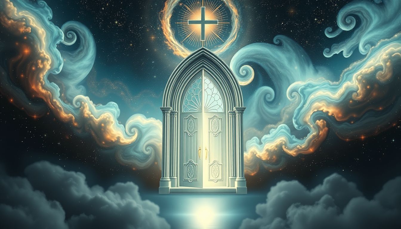 Eine geöffnete Kirchentür im Traum symbolisiert neue spirituelle Möglichkeiten.